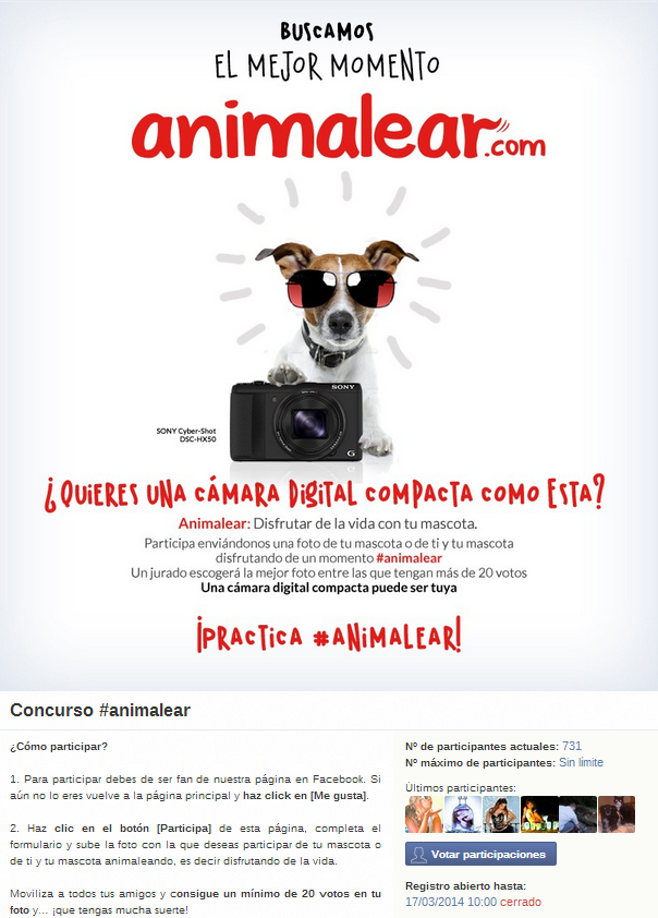 página principal Animalear promotion