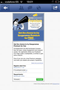 Easypromos on mobile Easypromos on mobile