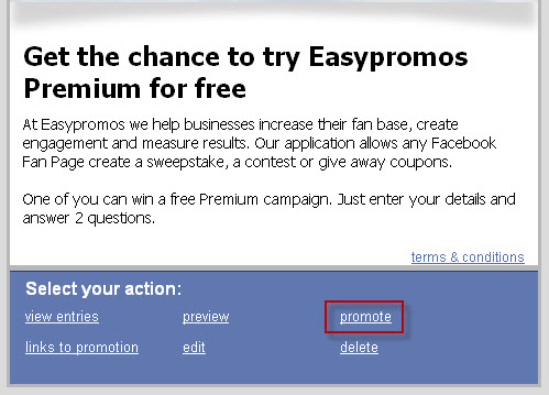 How to access the promotion diffusion page How to access the promotion diffusion page