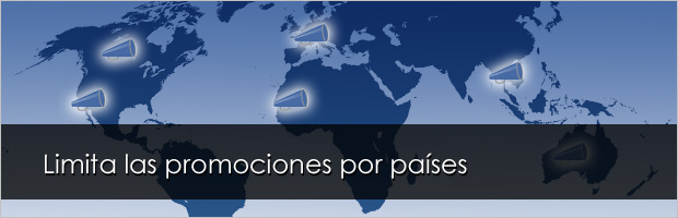 Filtro por países de Easypromos