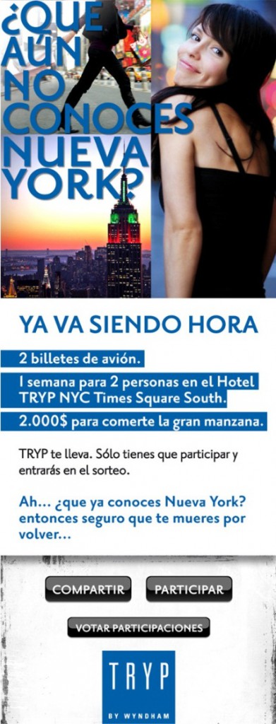 Easypromos: White Label promotion Tryp Hotels