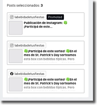 Promoted posts included in giveaway