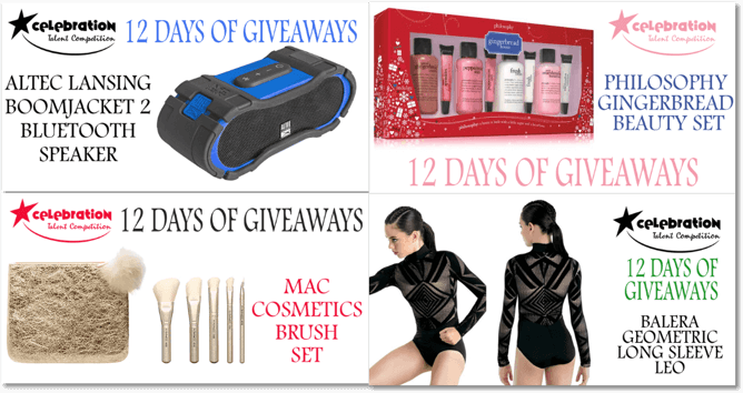 12 days of Christmas giveaways prizes