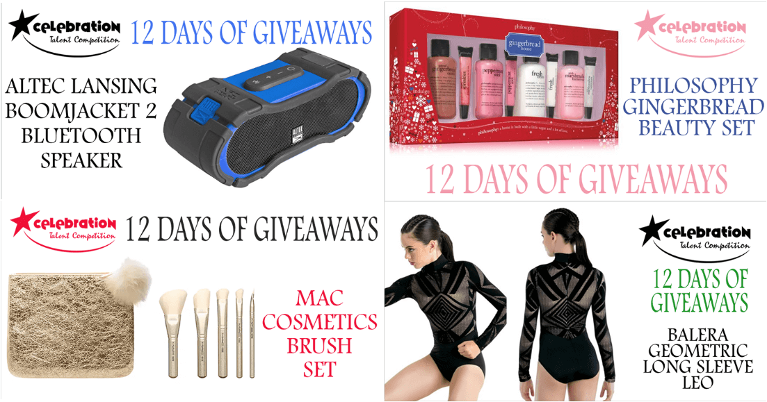 12 days of Christmas giveaways prizes