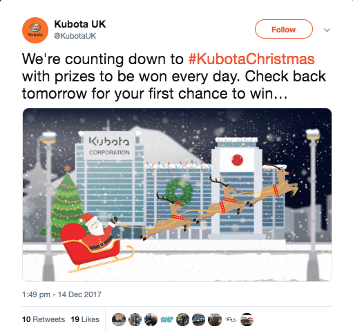 12 days of Christmas giveaways Twitter