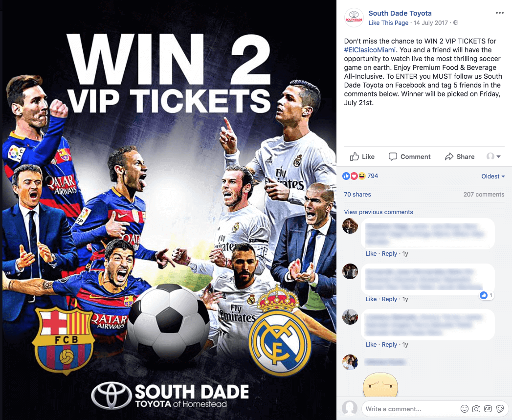 Facebook comments giveaway for Friendship Day