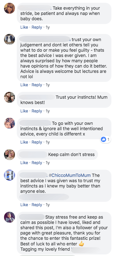 Mother's Day Facebook giveaway example by Chicco UK