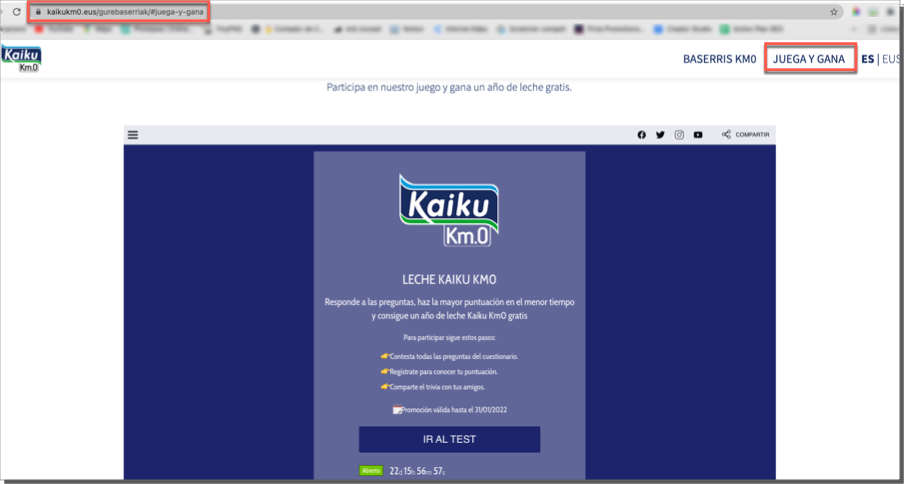Collect web visits data