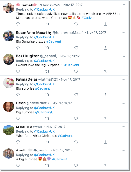 Christmas Twitter Giveaway: Cadbury Uk