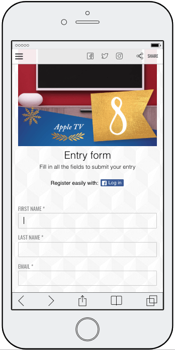 12 days of Christmas giveaways register