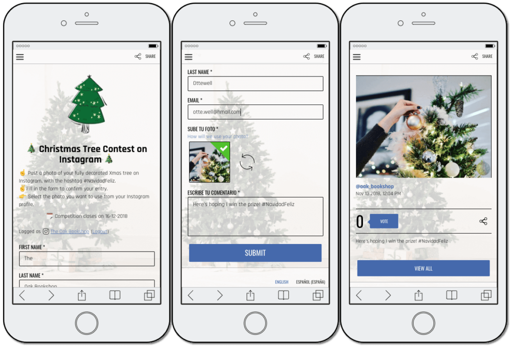 Christmas giveaway ideas: instagram giveaways
