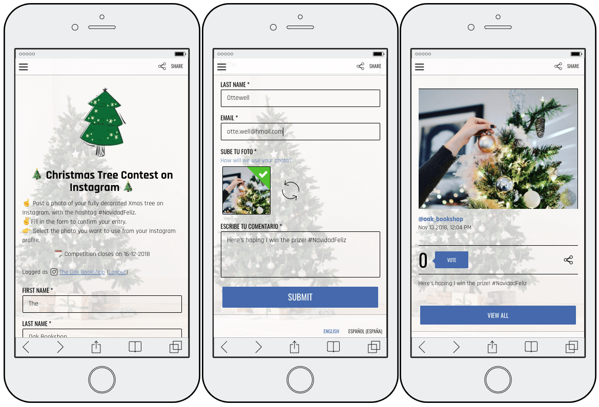 Christmas marketing ideas Instagram photo contest