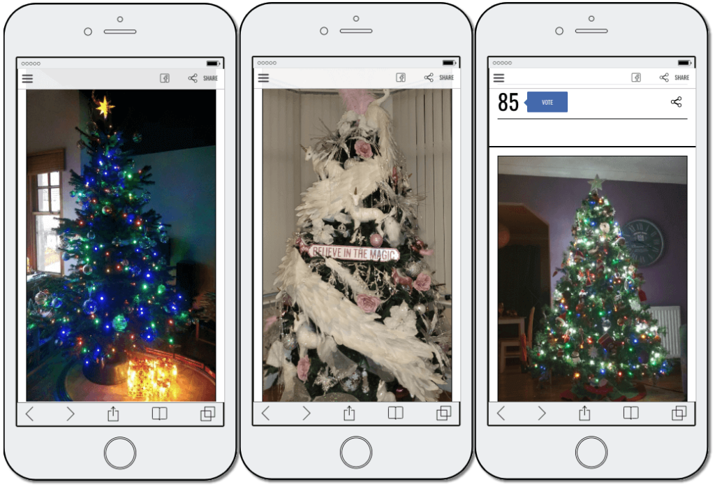 Christmas photo contest trees