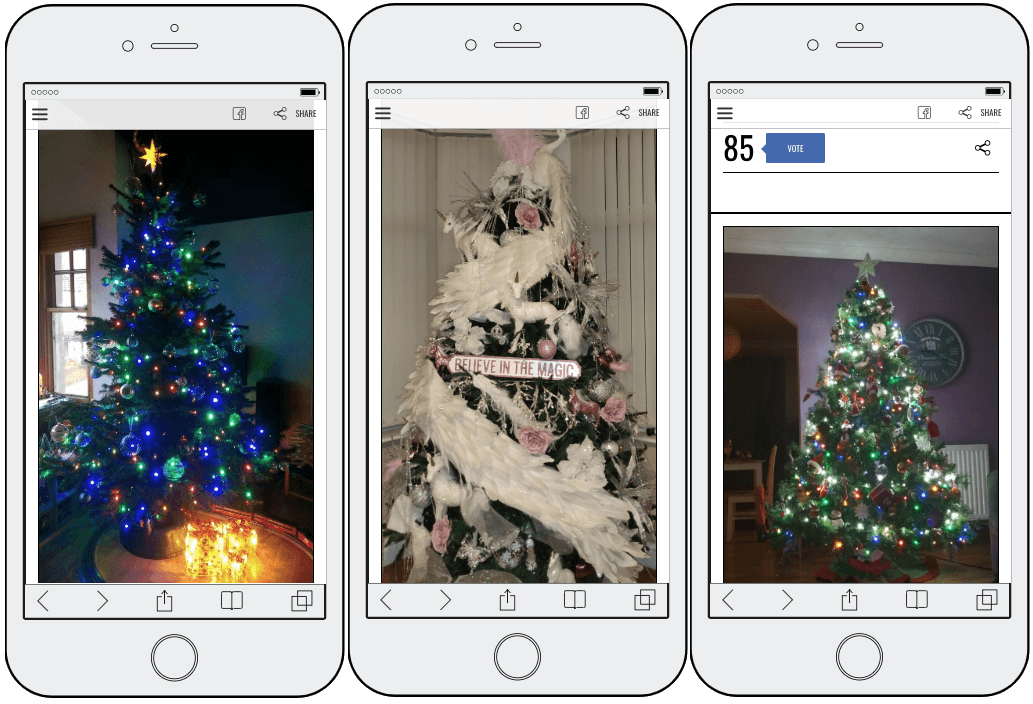 Christmas photo contest trees