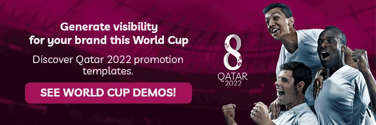 world cup banner promotions for qatar 2022