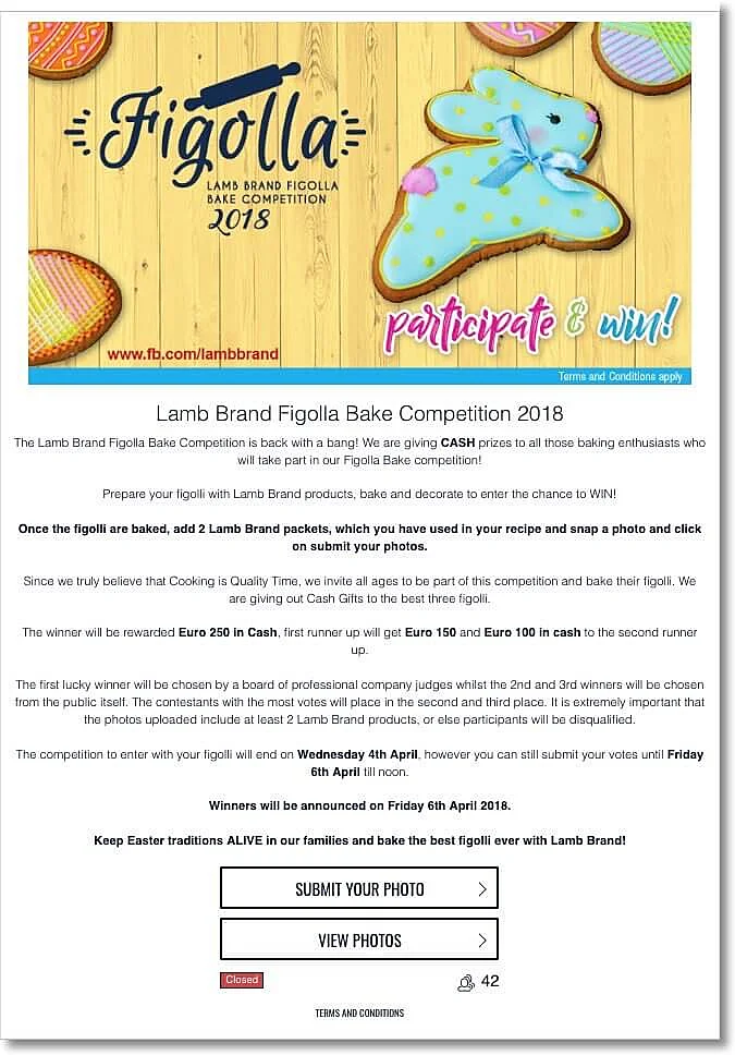 Example of an Easter photo contest