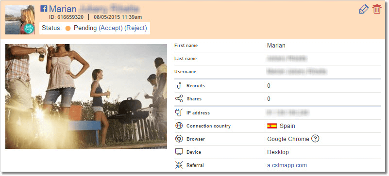 Photo, text and video contests with pre-moderation