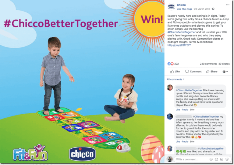 toys facebook giveaway
