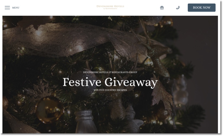 Advent calendar website
