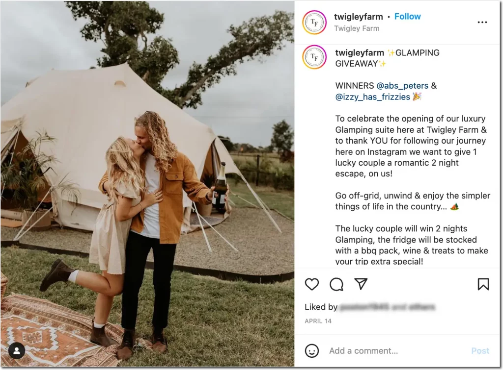 Instagram Giveaway Ideas New Services or Products