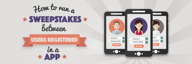 How to run a sweepstakes between users registered in a app