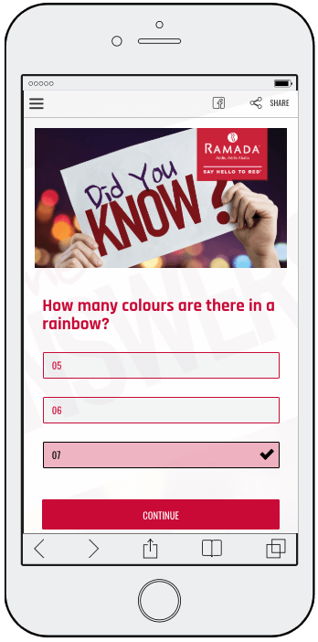 Image of personality test question with only 3 answer options