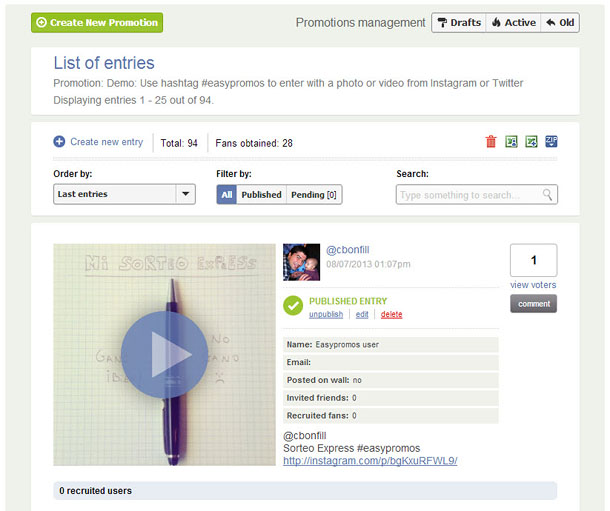 Instagram video support