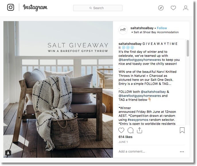 winter giveaways ideas