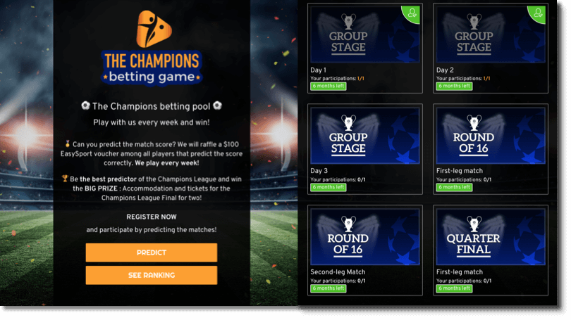 DEMO of the Multi-Round Predictions for Champions League