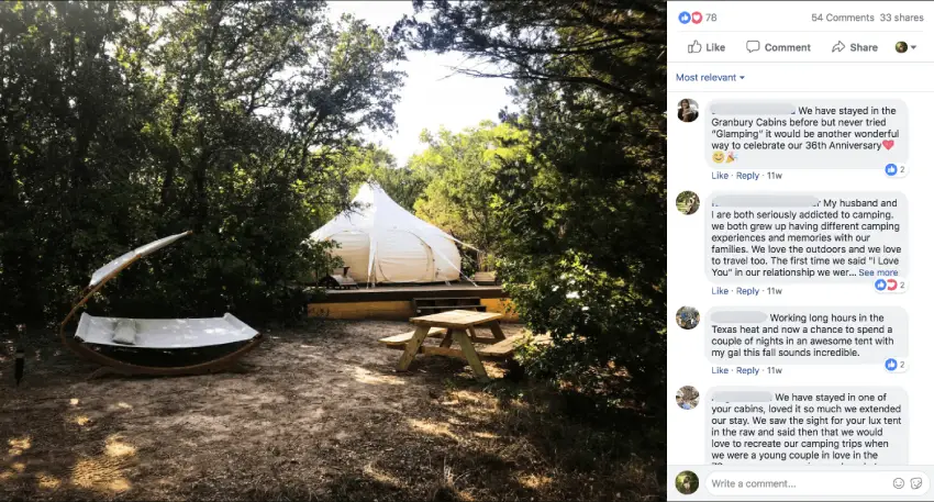 Multi platform winner picker in travel and tourism: Granbury Cabins