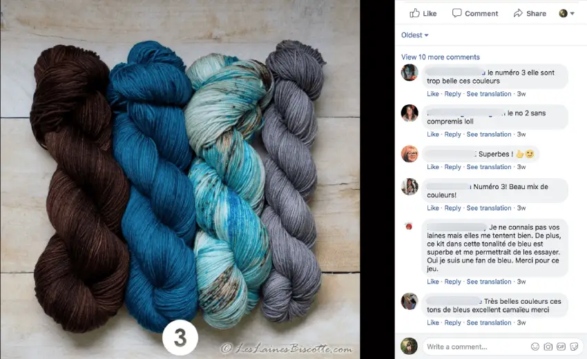 Multi platform winner picker in arts and crafts: Biscotte Yarns