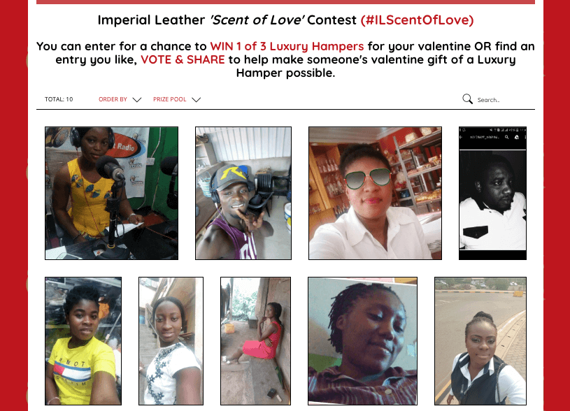 Gallery of Valentine's Day photo contest for beauty products