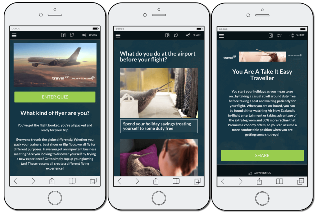 Promote tourism travel quiz