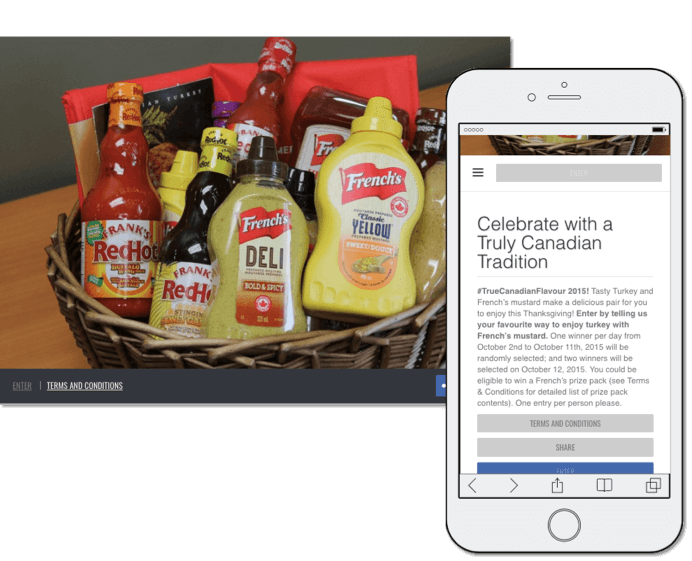 Thanksgiving promotion ideas: writing contest from French's Thanksgiving promotion.