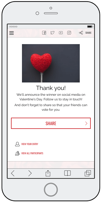 Final thank you in Valentine's Day refer-a-friend contest