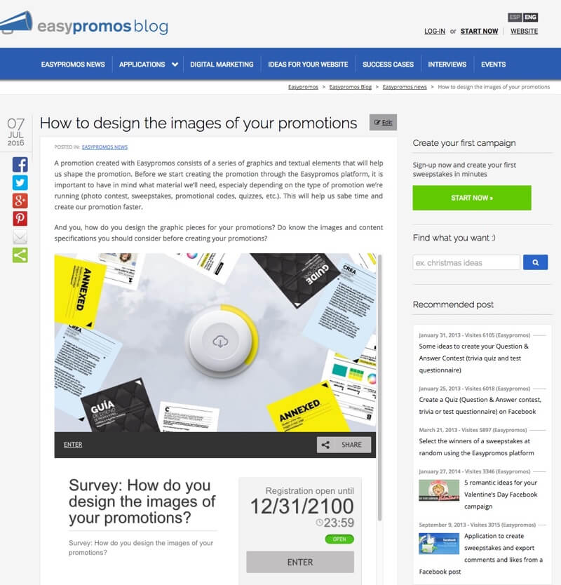 Embed And Display Your Promotion In Any Website With Easypromos Widgets The Lication Offers Possibility To Customize Widget Dimensions In Order Adjust Available E Your Website