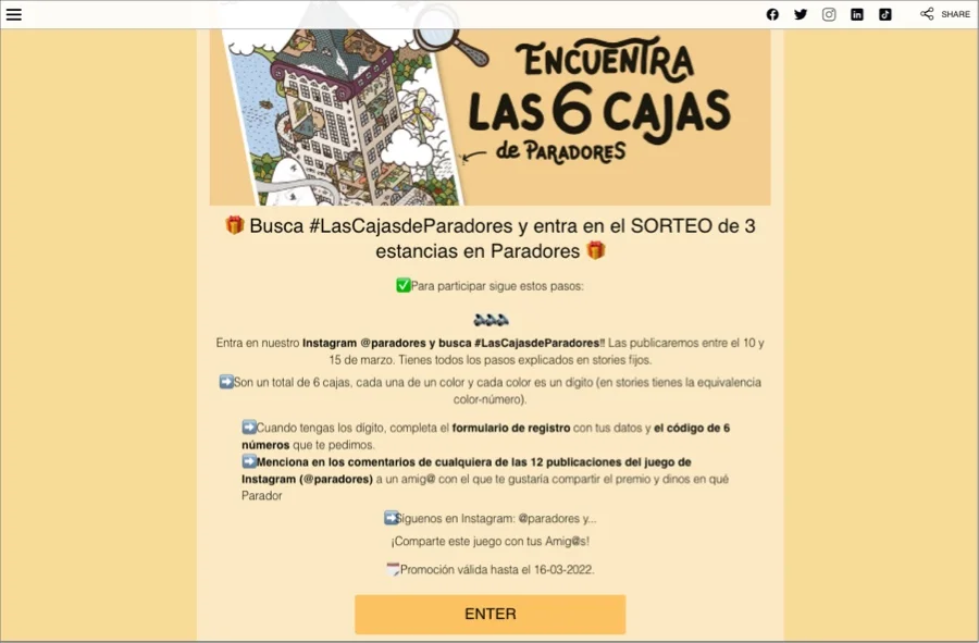 Paradores promotion
