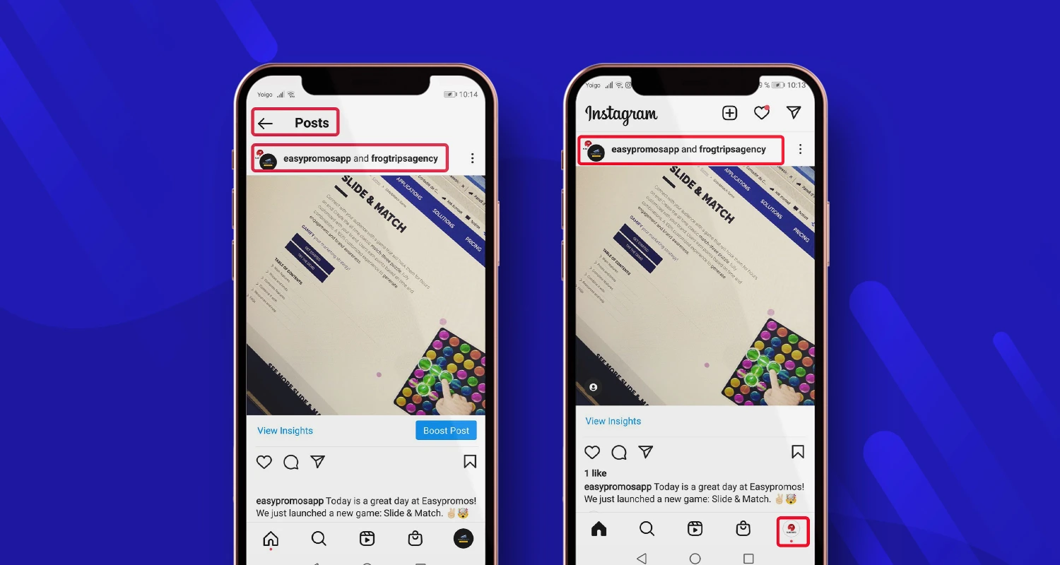 Collabs Instagram giveaway step 3