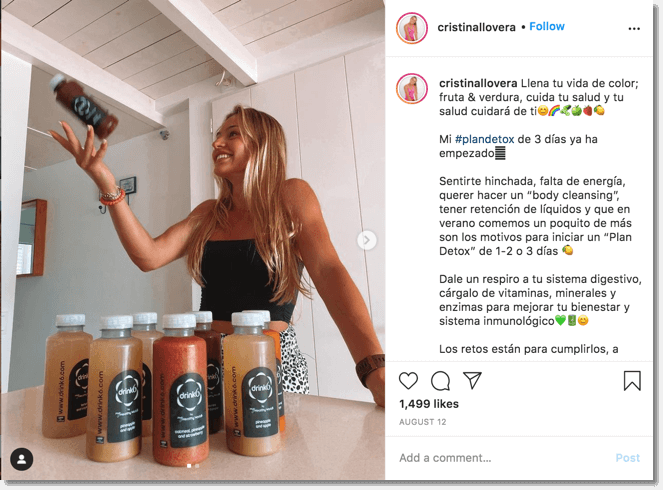 Bewolfish success case: personal branding for athletes. Screenshot of Cristina Llovera.