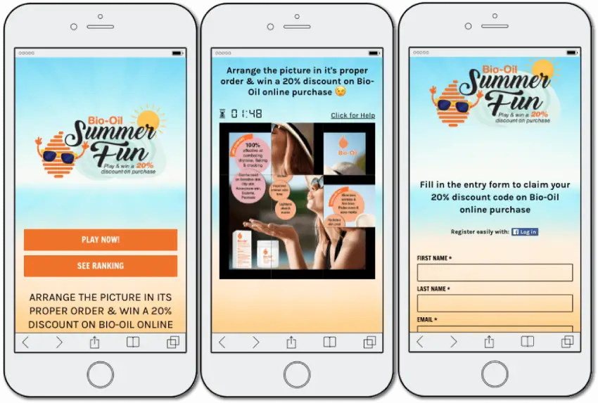 bio-oil example, summer fun, registration