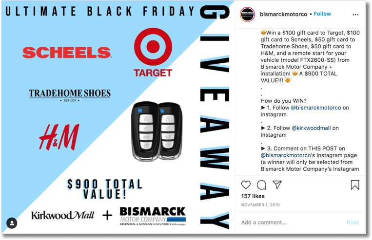 Black friday social media