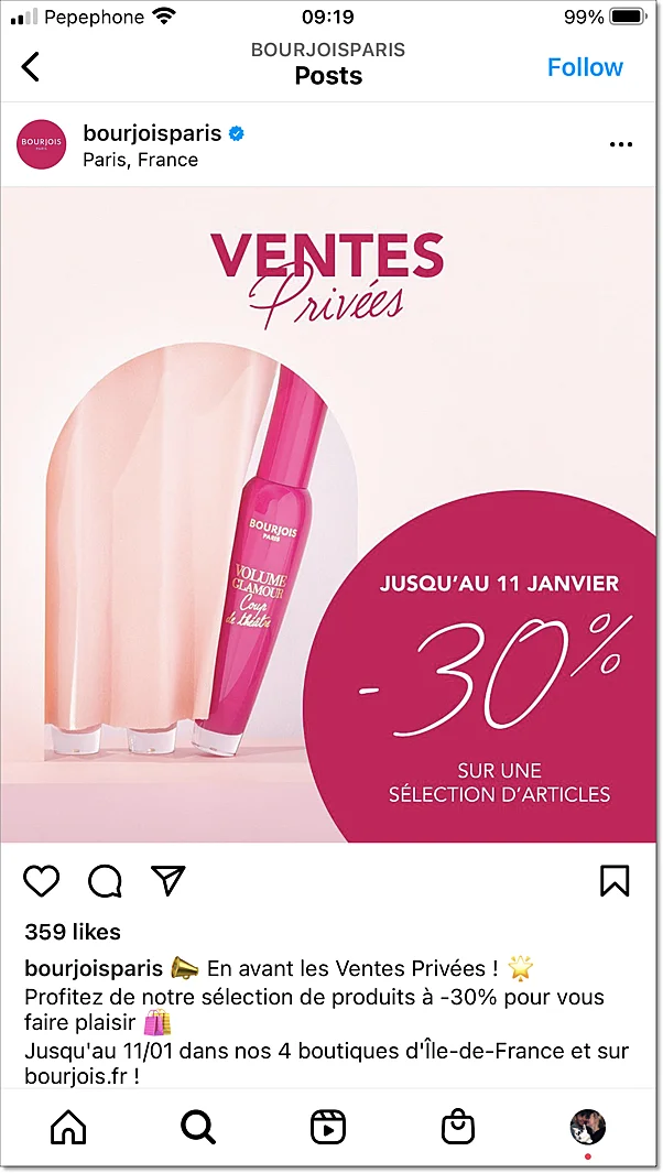 beauty promotion instagram
