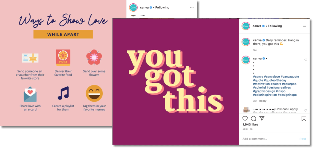 Social media in lockdown Canva