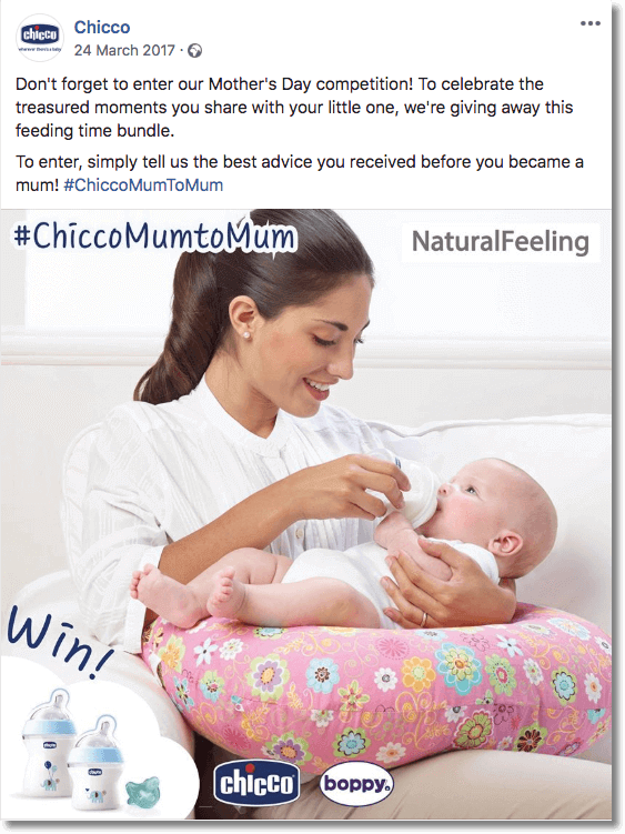 chicco giveaway best practices