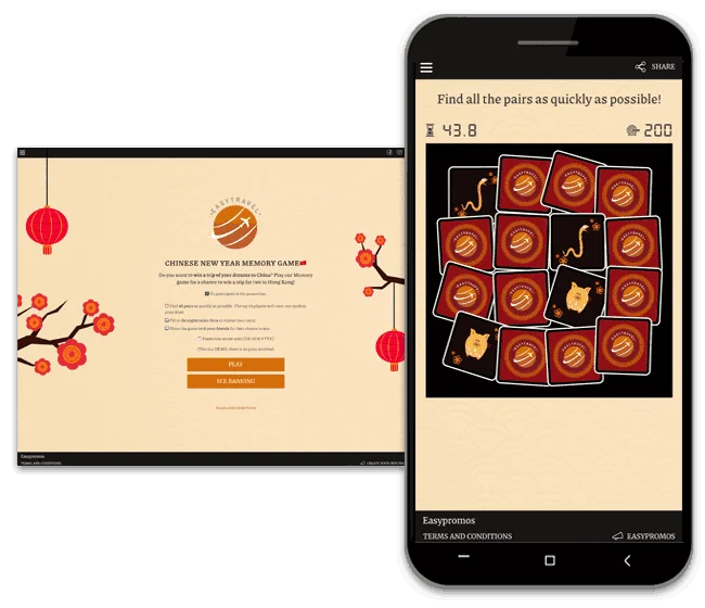 chinese new year memory game by easypromos.