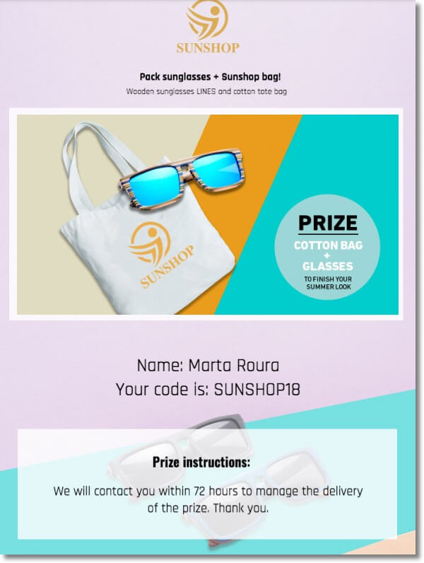 summer coupon example