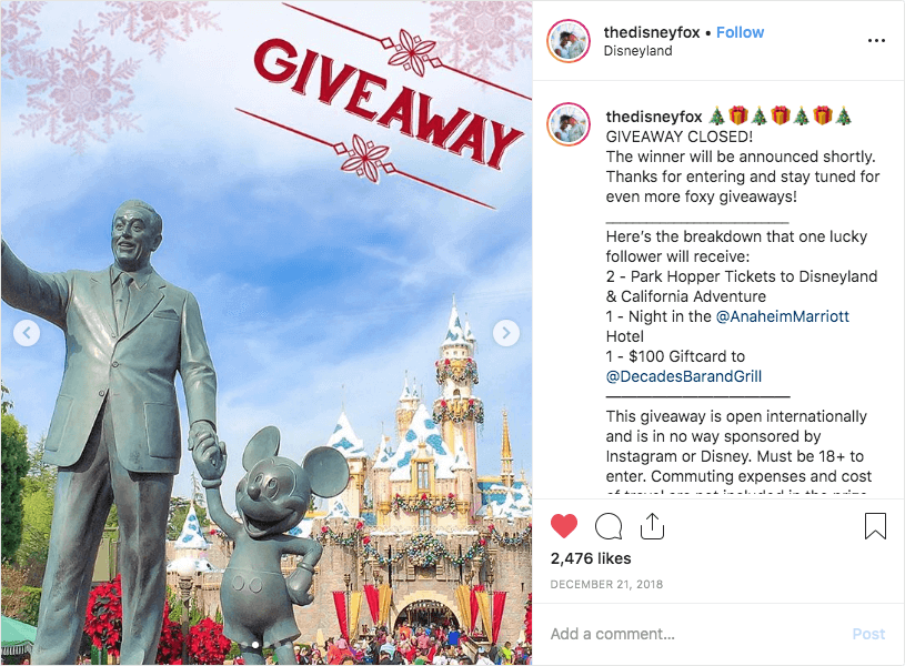 Instagram Christmas campaign ideas