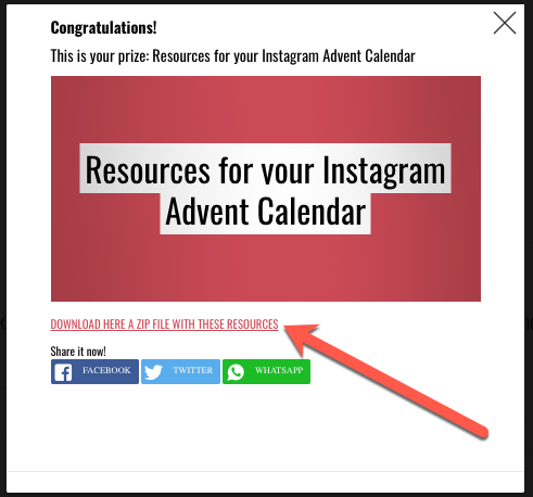 Download your free Advent Calendar resources