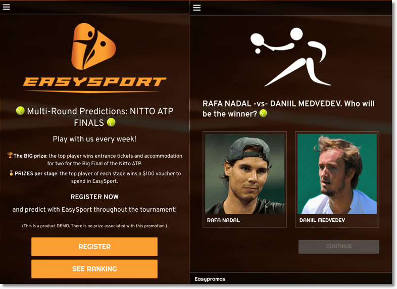 EasySport, Multi-Round Predictions for tennis tournaments