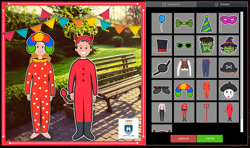 carnival costume contest, scenes application